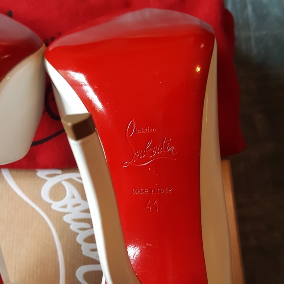 **SOLD**Christian Louboutin Dalida White Patent - Picture 4 of 8